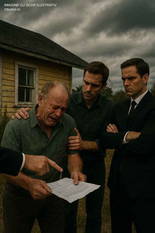 Ojciec wręcza im weksel na 900 tysięcy pesos.