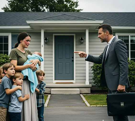 Wyrzucił żonę i piątkę dzieci z domu…