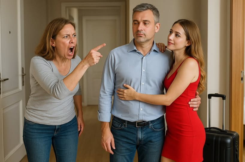 Lucas wszedł do mieszkania z walizką