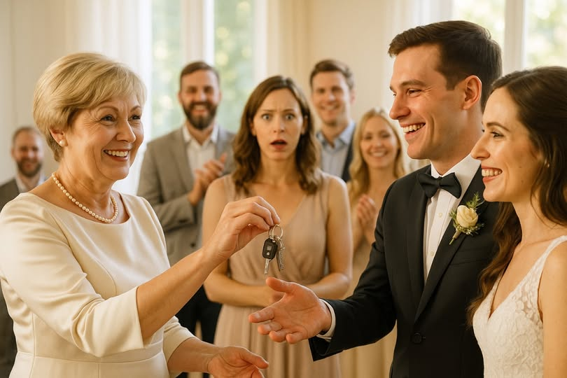 Weszliśmy do domu rodziców.