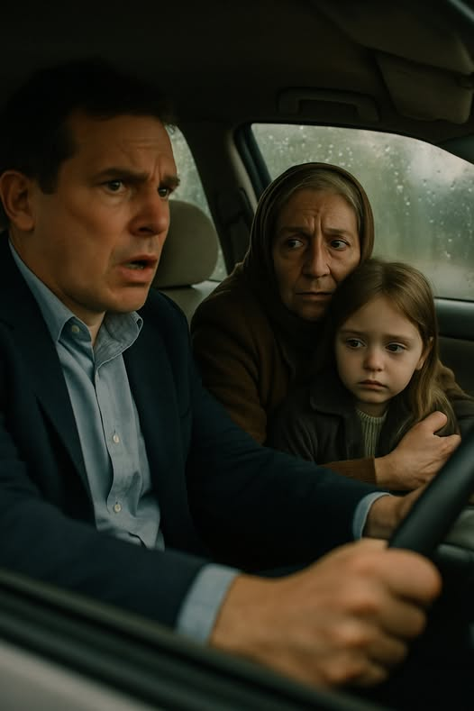 Bogacz podwiózł z litości dziewczynkę z babcią