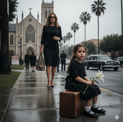 Po pogrzebie ojca w Kalifornii, mała dziewczynka czuje się bezradna…