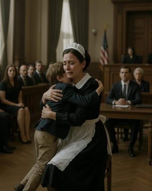 Służąca oskarżona o kradzież weszła do sądu sama