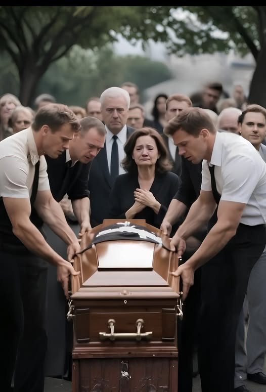 Podczas pogrzebu młodej dziewczyny czterech mężczyzn