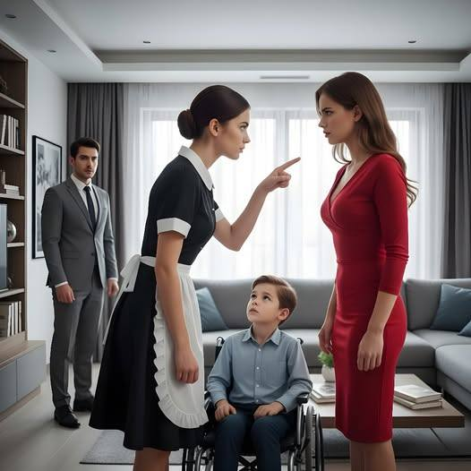 7-letni chłopiec na wózku inwalidzkim próbował powstrzymać łzy