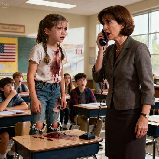 Mała dziewczynka była tak bardzo prześladowana, że ledwo mogła